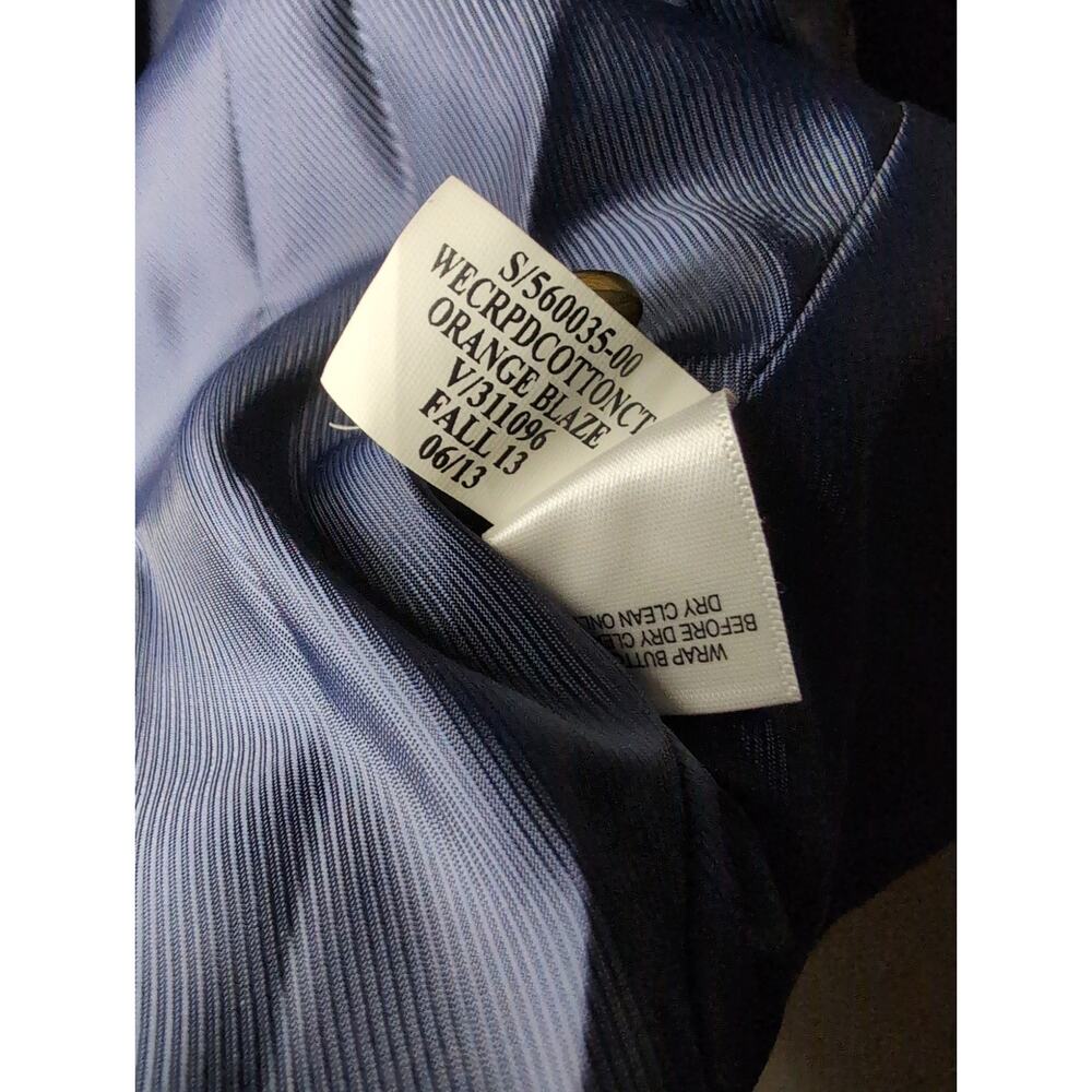 Banana Republic Statement Orange Structured Double Breasted Blazer  S - Picture 10 of 10